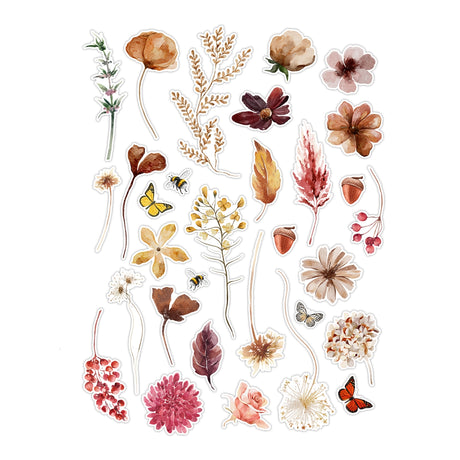 Ginger Snap (Dried Flowers) Paper Die-Cut Ephemera