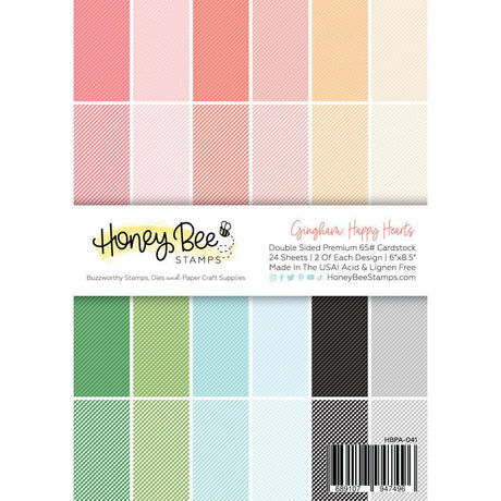 Add a charming touch to your cards and paper crafts with our exclusive 6"x8.5" cardstock pads! Featuring a delightful palette of soft pinks, greens, and aquamarine, this paper pad is perfect for creating beautiful spring and summer cards—and so much more. It includes 24 double-sided sheets with 24 coordinating patterns, all printed on smooth satin finish 65# cover cardstock for a luxurious feel. Acid and lignin-free for lasting quality. Made with love in the USA!