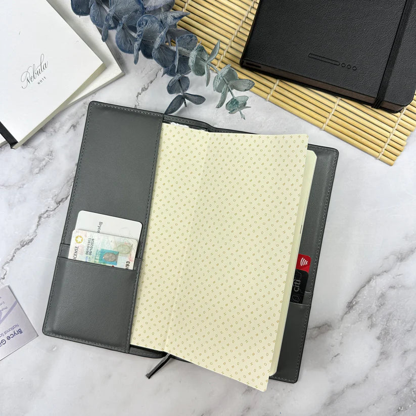 Girologio Hobonichi Weeks Slim Leather Cover - Slate Grey