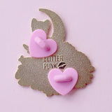 This super sweet fantasy pin features a black and white tuxedo cat relaxing on a lily pad in front of a crescent moon.

It’s 45mm (1.77”) wide, and is made from gunmetal hard enamel, with glitter and UV printed details. It's secured with 2 pink clutches to keep the pin in place.