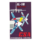 La edad de oro del transporte: caja de pegatinas para viajes