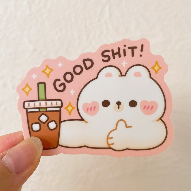 Good Shit Coffee Vinyl Sticker