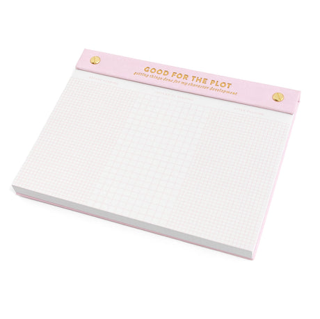 Make your to-do list feel just as satisfying as finishing a good book. The Good for the Plot Notepad is your new favorite tool for tackling tasks before, during, and after your latest read. With a 3-column layout for tracking productivity around reading time, this 6x8 notepad adds a bookish twist to your daily planning. Great for readers working on character development—real or fictional—and perfect for desks, nightstands, or gift baskets. Use it to balance your TBR list with real-life priorities in style.