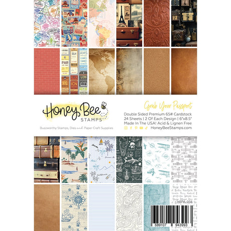Give your cards and paper crafts a stylish boost with our exclusive 6" x 8.5" cardstock pad! Featuring vintage-inspired tropical and travel designs, this versatile pad is perfect for creating masculine cards. It includes 24 double-sided sheets with coordinating patterns, all printed on smooth satin finish 65# cover cardstock for a luxurious feel. Acid- and lignin-free for lasting quality, and made with love in the USA!