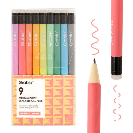 Explore endless creativity with our Medium Point Erasable Gel Pen Sets, featuring vibrant colors across four unique palettes. Perfect for note-taking, journaling and more.

VIBRANT COLOR COLLECTION - Elevate your creativity with our Medium Point Erasable Gel Pen Sets, featuring four unique palettes: Classic for timeless hues, Whimsical Whirls for pastels, Rustic Reverie for warm Morandi tones, and Lavender Dreams for dreamy blues and purples.
