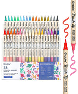 Unlock your creativity with the Grabie Dual Tip Marker Set! Experience premium Grabie Art Supplies featuring 36 dual-tip markers - among the best markers for coloring and artistic expression. Perfect for all artists, these high-quality Grabie Acrylic Brush Markers deliver stunning vibrancy and coverage.