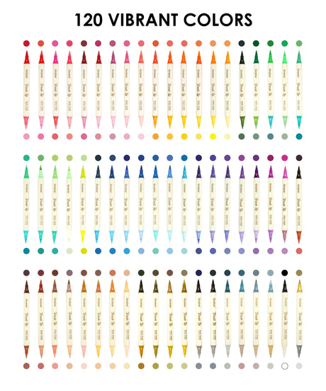 Unlock your creativity with the Grabie Dual Tip Marker Set! Experience premium Grabie Art Supplies featuring 60 dual-tip markers - among the best markers for coloring and artistic expression. Perfect for all artists, these high-quality Grabie Acrylic Brush Markers deliver stunning vibrancy and coverage.