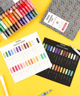 Our fine tip markers have a 0.7mm point for beautiful crisp and clean lines. A must for any artist creating drawings, technical work, or illustrations. The 28 colors are bright, quick flowing, and fast drying. Made to write practically everywhere, vivid Grabie markers eliminate dullness and boring.