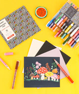 Our fine tip markers have a 0.7mm point for beautiful crisp and clean lines. A must for any artist creating drawings, technical work, or illustrations. The 28 colors are bright, quick flowing, and fast drying. Made to write practically everywhere, vivid Grabie markers eliminate dullness and boring.