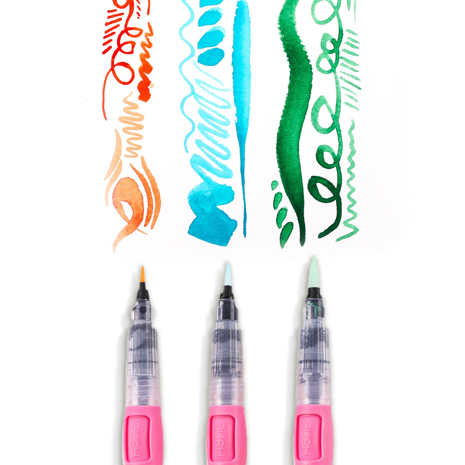 Embrace certainty in your artistic journey with Grabie's set of 3 water brush pens! Perfect for creating stunning watercolor paintings, captivating gouache artworks, and intricate calligraphy, this premium collection features durable nylon brush tips that provide sensitive responses for fine lines.  

DURABLE NYLON BRUSH TIPS - Hold their point and withstand wear, delivering delicate lines or pools of color. 

ASSORTED TIPS & PRECISE WATER FLOW - Although durable, the fiber tips maintain their shape for fin