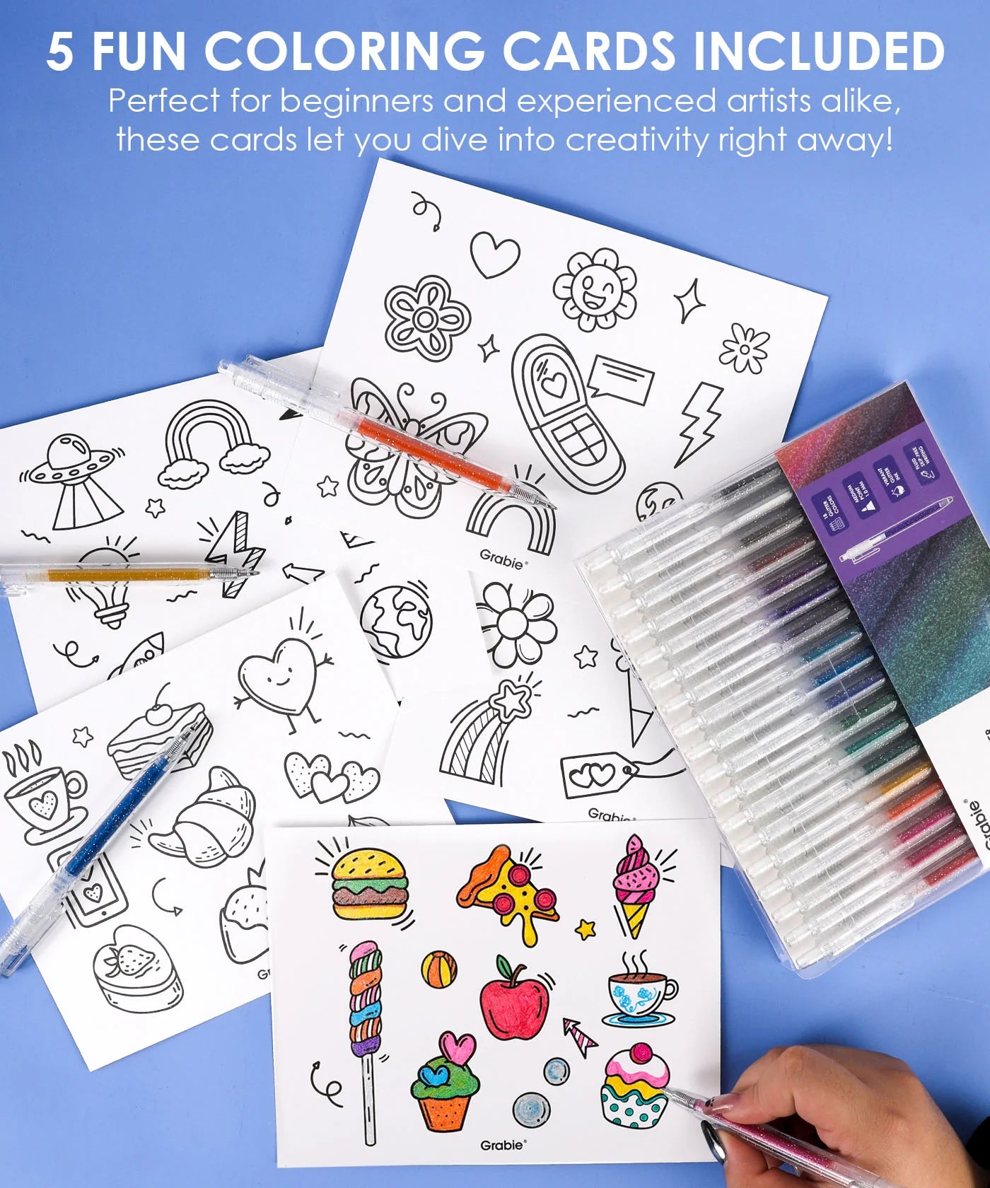 Get ready to elevate your artwork with the Retractable Glitter Gel Ink Pen Set of 18. This collection delivers a dazzling spectrum of vibrant color and captivating sparkle, perfect for everything from adult coloring and journaling to intricate craft projects. Designed for immediate inspiration, these pens feature a seamless push-button design and a precision 1.0mm tip for smooth, skip-free glitter lines every time.