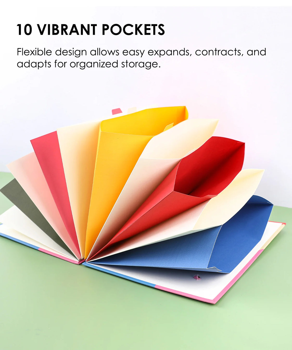 Tired of the sticker and painting pandemonium? Fear not, fellow creative spirit!&nbsp;Behold the Grabie Accordion File Folder – the perfect solution for organized and protected storage. This innovative book features a flexible design, allowing you to expand, contract, and adjust it at will. The sturdy cardboard cover ensures the safety of your contents, providing a reliable shield against potential damage.