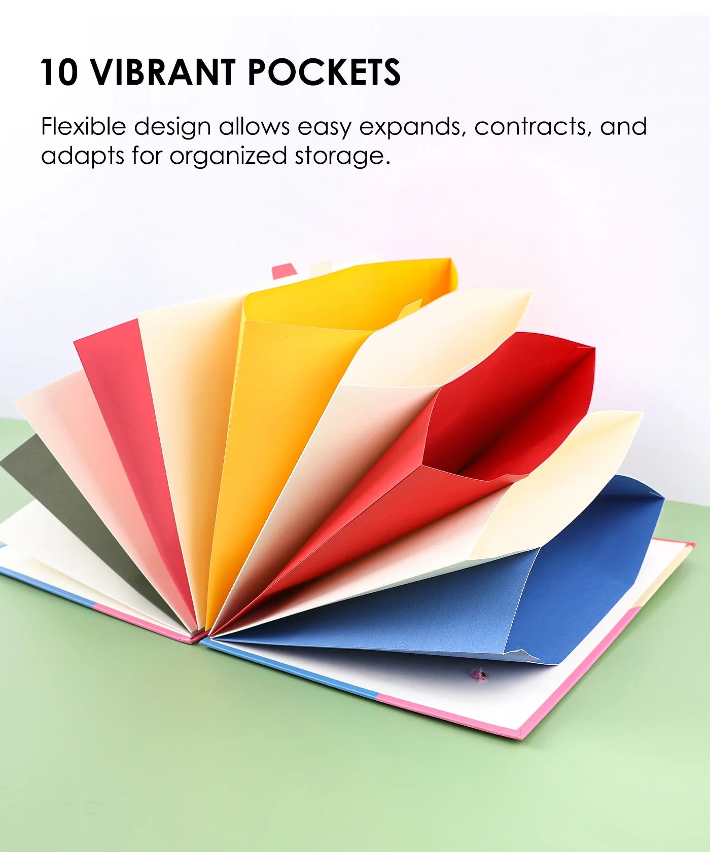 Tired of the sticker and painting pandemonium? Fear not, fellow creative spirit!&nbsp;Behold the Grabie Accordion File Folder – the perfect solution for organized and protected storage. This innovative book features a flexible design, allowing you to expand, contract, and adjust it at will. The sturdy cardboard cover ensures the safety of your contents, providing a reliable shield against potential damage.