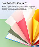 Tired of the sticker and painting pandemonium? Fear not, fellow creative spirit!&nbsp;Behold the Grabie Accordion File Folder – the perfect solution for organized and protected storage. This innovative book features a flexible design, allowing you to expand, contract, and adjust it at will. The sturdy cardboard cover ensures the safety of your contents, providing a reliable shield against potential damage.