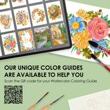 Introducing the "Autumn-Themed Watercolor Coloring Club Box," a charming set for all ages. It includes a 12-color watercolor pocket set inspired by fall and a 15-sheet coloring pad—perfect for capturing the season’s warmth.

Capture Autumn's Beauty - Celebrate autumn with 12 carefully selected shades inspired by the season. The included 15-sheet coloring pad gives you the ideal surface to explore rich tones and seasonal charm in every brushstroke.

Premium Paper & Coloring Guide - Scan the QR code for a fre