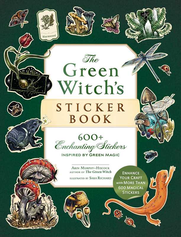 Green Witch's Sticker Book By Arin Murphy-Hiscock