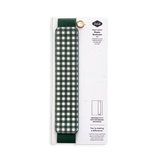 Green Gingham - Vegan Leather Elastic Bookmark