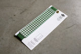 Green Gingham - Vegan Leather Elastic Bookmark