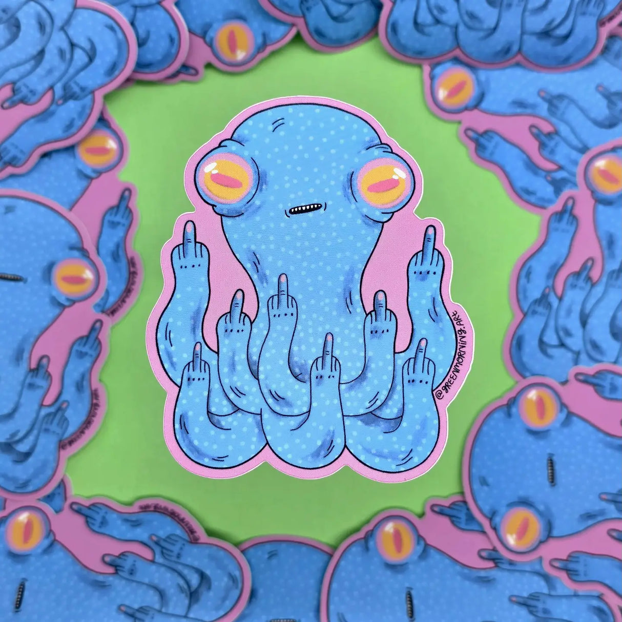 Green Morning - F*cktopus Sticker