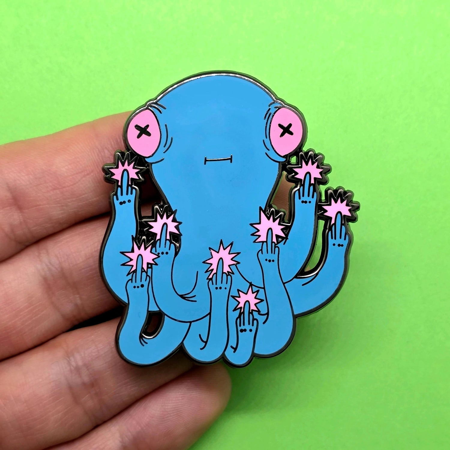Green Morning - F*cktopus Enamel Pin