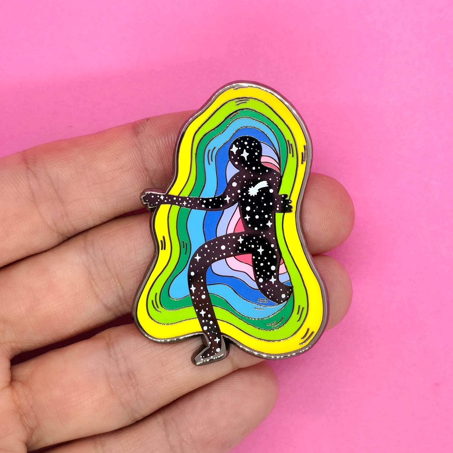 Green Morning - Portal Guy Enamel Pin
