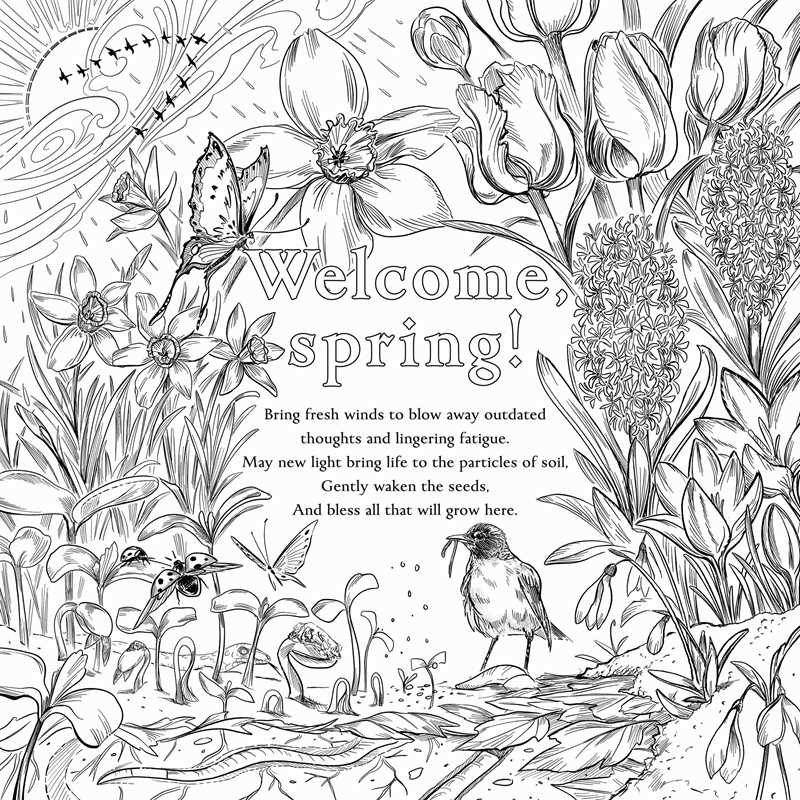 The magic of The Green Witch meets adult coloring with this collection of 35 witchcraft-inspired scenes showcasing the natural elements and mysticism of green witchcraft.

Nurture your creative energy and the green witch within with The Green Witch’s Coloring Book featuring 35 witchcraft-inspired scenes that nourish and nurture green witchcraft lovers. From the Green Witch series, this coloring book includes lush forest scenes to crystal spreads and herb bundles. 