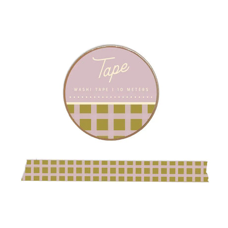 Our green & purple gingham washi tape adds a cheerful pop of color to any creative project. This durable yet easily removable tape is perfect for sealing envelopes, embellishing gift packaging, decorating journals and planners, or creating decorative borders on cards, tags, and paper crafts. A versatile addition to any stationery, gift, or craft collection, it's an easy favorite for customers who love classic patterns with a colorful twist.

Additional Details:
- 15 mm width
- 10 m length
