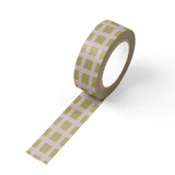 Our green & purple gingham washi tape adds a cheerful pop of color to any creative project. This durable yet easily removable tape is perfect for sealing envelopes, embellishing gift packaging, decorating journals and planners, or creating decorative borders on cards, tags, and paper crafts. A versatile addition to any stationery, gift, or craft collection, it's an easy favorite for customers who love classic patterns with a colorful twist.

Additional Details:
- 15 mm width
- 10 m length