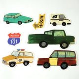 Greeting Life American Cars Sticker Pack - 7 Vinyl Stickers with USPS Truck