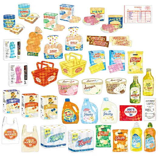 Greeting Life Hako Flake Stickers Supermarket