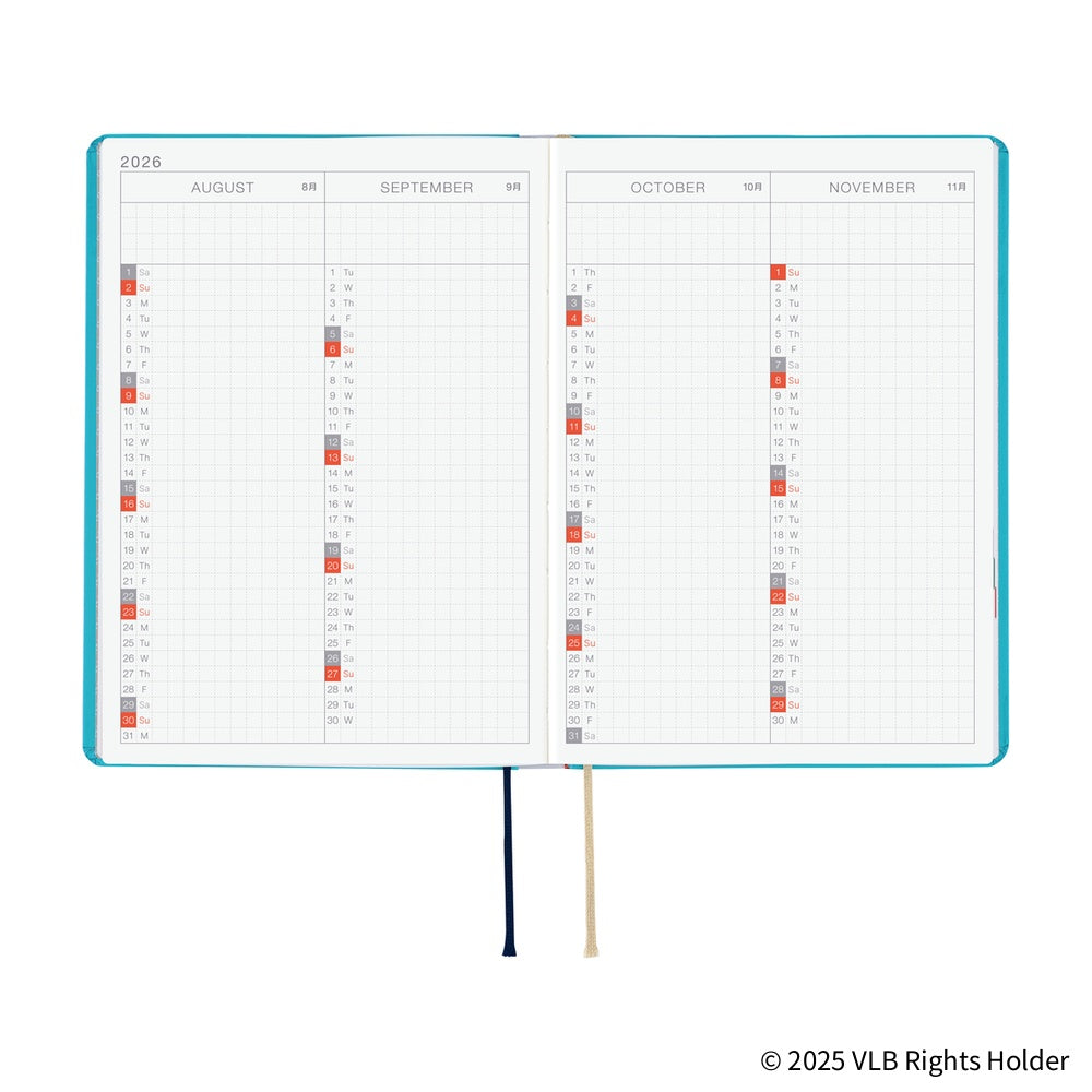 HON / A6 Size / Daily / ENG / Jan start / Mon start