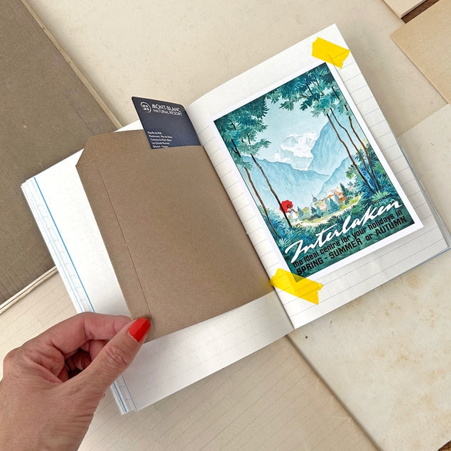 Rulers Vintage Style Journal Recycled Papers