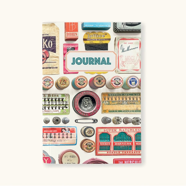 Haberdashery Vintage Style Journal Recycled Papers