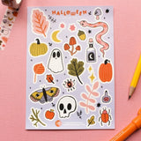 Jade Holly Design Halloween Sticker Sheet