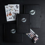 Archer and Olive - Cute Bat Dot Grid Notebook