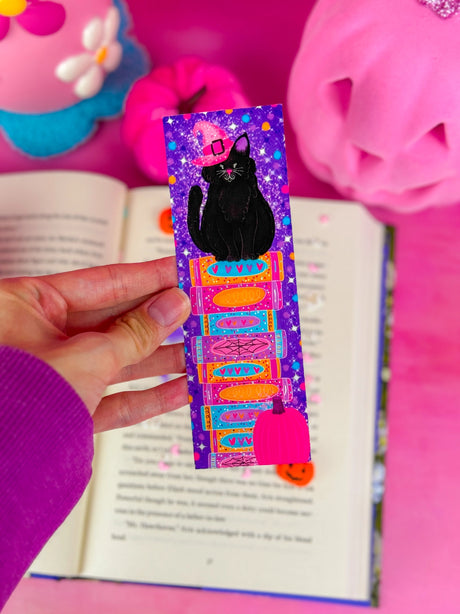 The design for this bookmark was illustrated by me and inspired by my love for books! The illustration is then professionally printed and made into this cute bookmark. The bookmark size is 2" x 6", it is printed on heavyweight 110lb matte card stock, laminated, and is single sided.