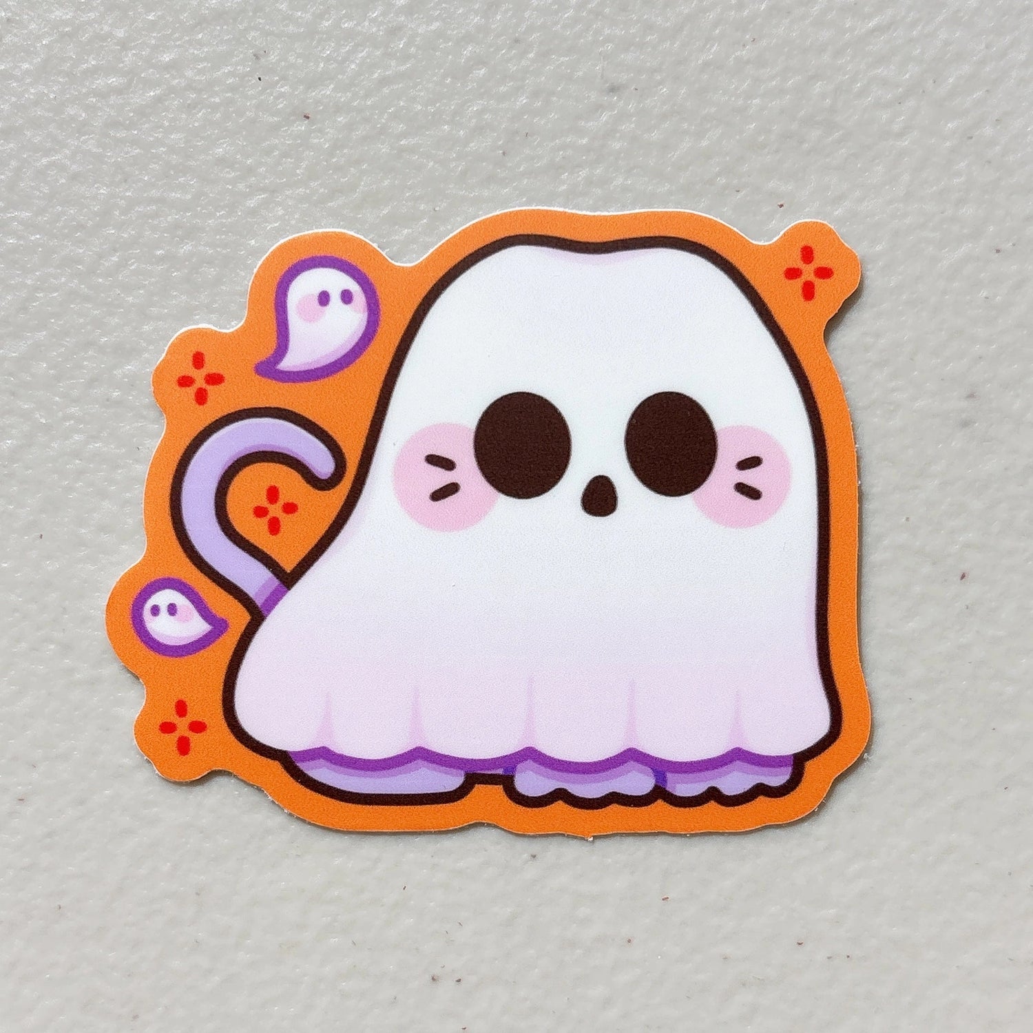 Sticky Rice Co - Halloween Ghost Cat Vinyl Sticker