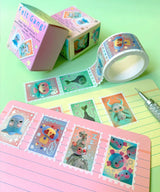 Hannakin Felt Gang Holographic Stamp Washi Tape

Listing for x1 roll of cute as heck photographic Hannakin felt critter themed stamp washi tape with holographic foil accents.