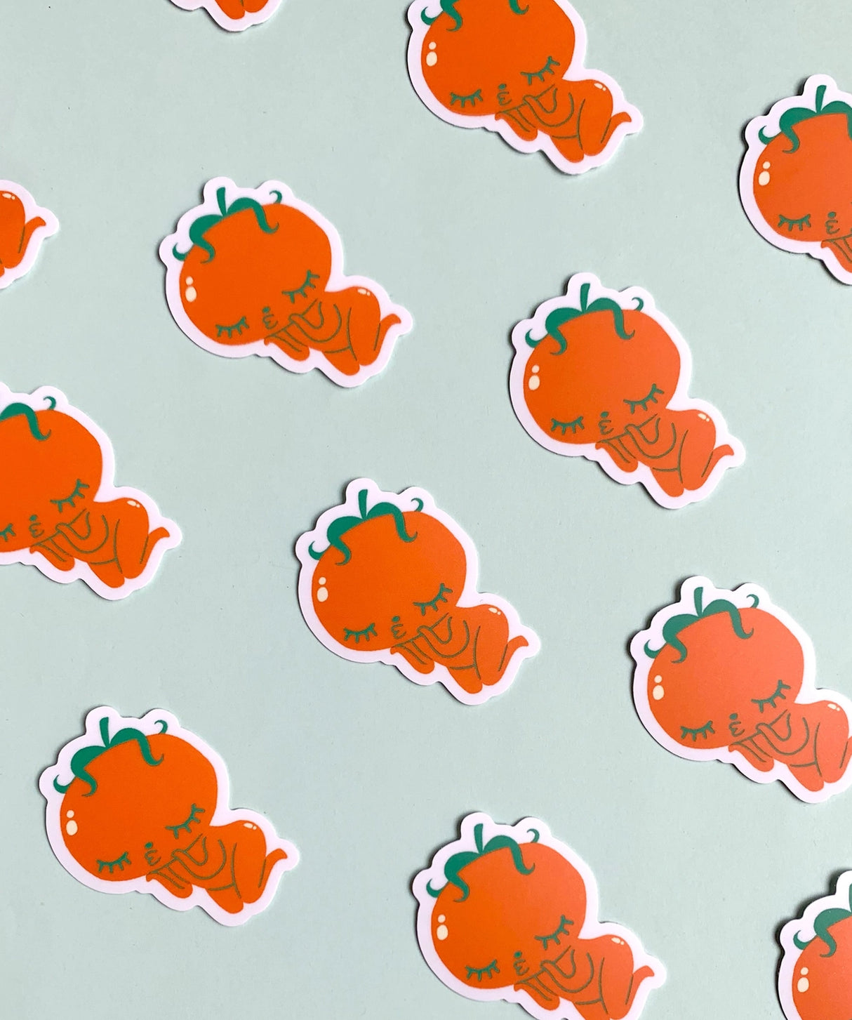 "Kissy Tomato" Vinyl Sticker made from Hannakin illustration.

Made from a durable waterproof vinyl with a matte laminate that protects it from scratching, rain and sunlight.