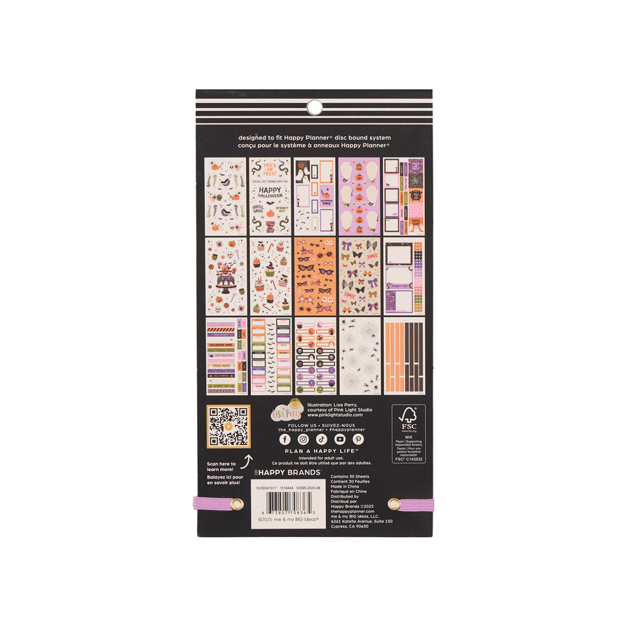 Happy Planner Big 30 Sheet Sticker Value Pack Halloween Classic