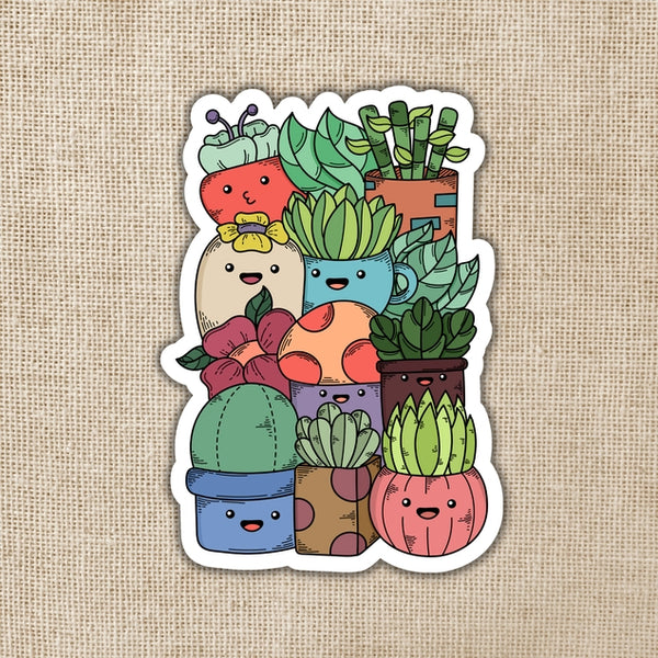 Happy Potted Plants Pile