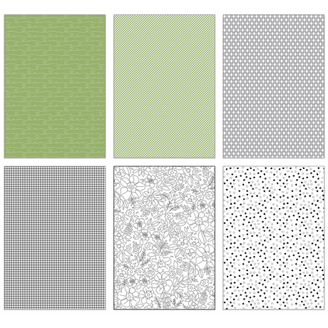 Give your cards and paper crafts a delightful boost with our exclusive 6"x8.5" cardstock pads! This lovely spring-inspired paper pad features soft, beautiful colors that dance across each page. It includes 24 double-sided sheets with 24 coordinating patterns, all printed on smooth satin finish 65# cover cardstock for a luxurious feel. Acid and lignin-free for lasting quality. Made with love in the USA!