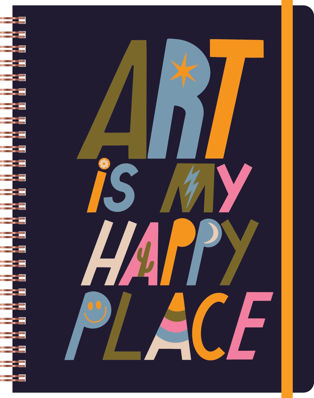 Happy Place Hardcover Spiral Sketchbook