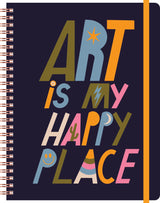 Happy Place Hardcover Spiral Sketchbook