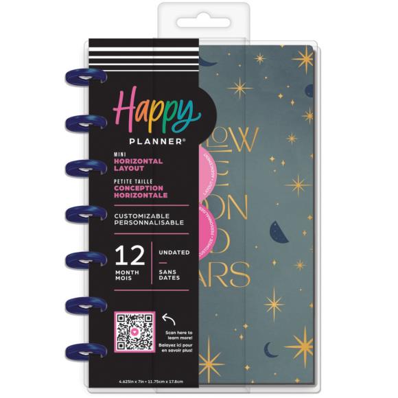 Happy Planner 12-Month Undated Mini Disc Bound Planner