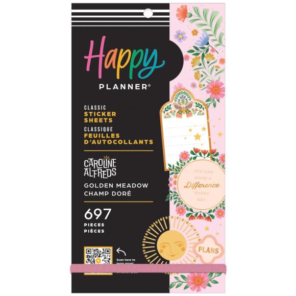 Happy Planner Classic Sticker Value Pack - Golden Meadow by Caroline Alfreds