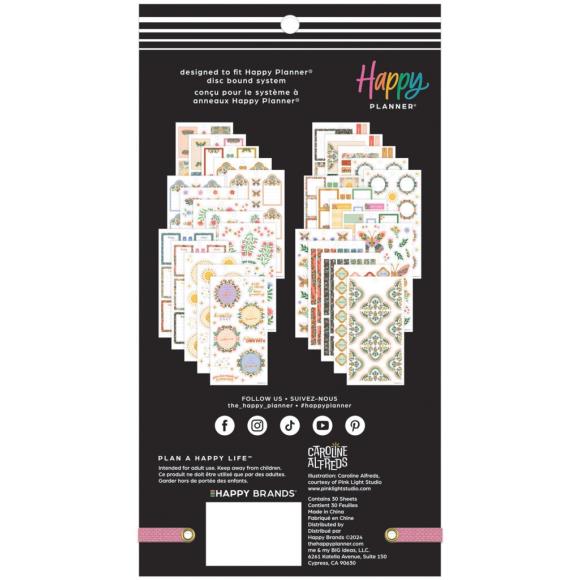 Happy Planner Classic Sticker Value Pack - Golden Meadow by Caroline Alfreds