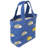 Hedgehog Mini Tote Bag / Lunch Bag Navy