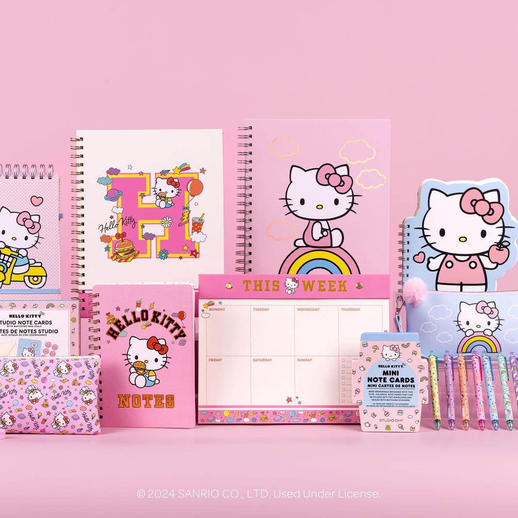 Hello Kitty College Letters Extra Large Spiral Notebook