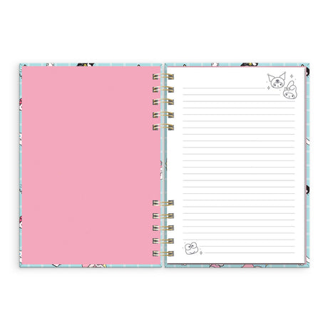 Hello Kitty and Friends Blue Grid Harper Notebook & Pen Set
